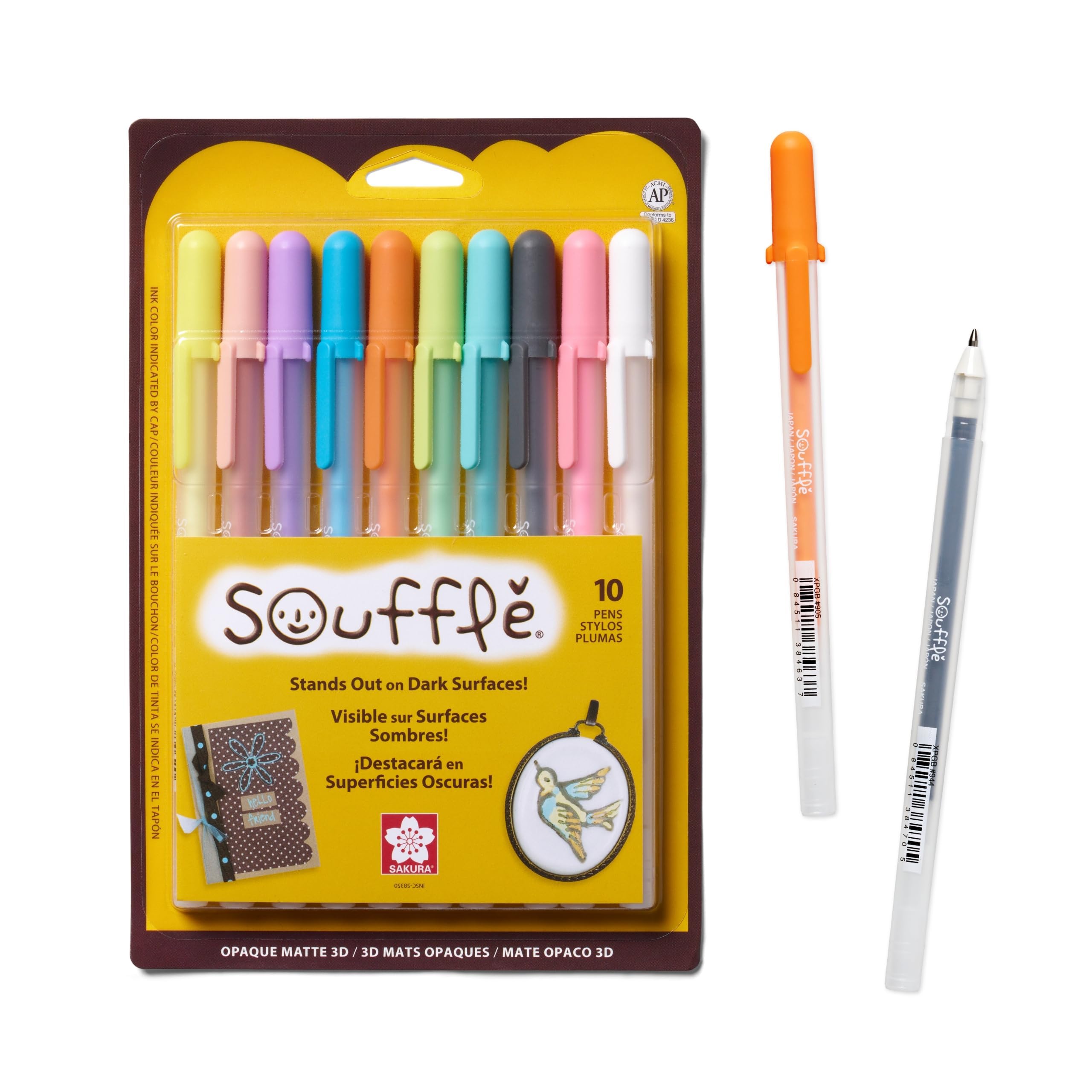 Amazon.com: SAKURA Souffle Pastel Color 3-Dimensional Opaque Ink